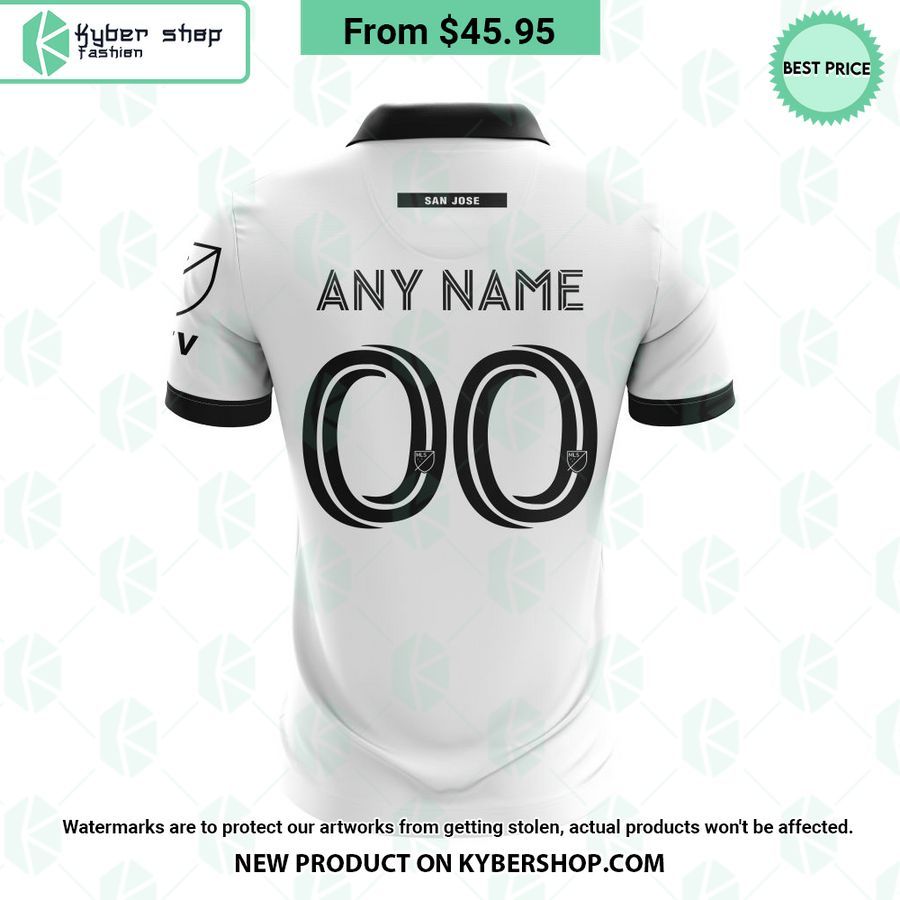 MLS San Jose Earthquakes 2023 Away The Creator CUSTOM Polo Shirt