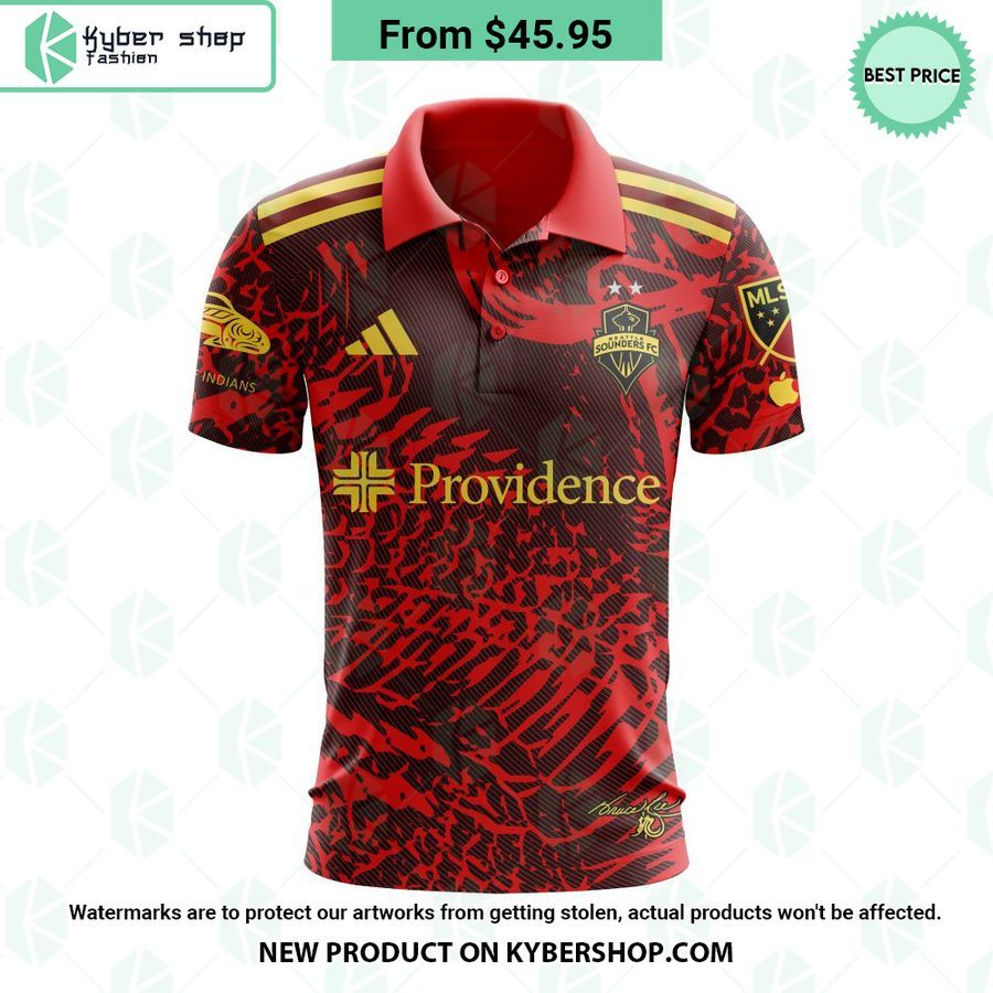 MLS Seattle Sounders FC 2023 Away The Bruce Lee CUSTOM Polo Shirt