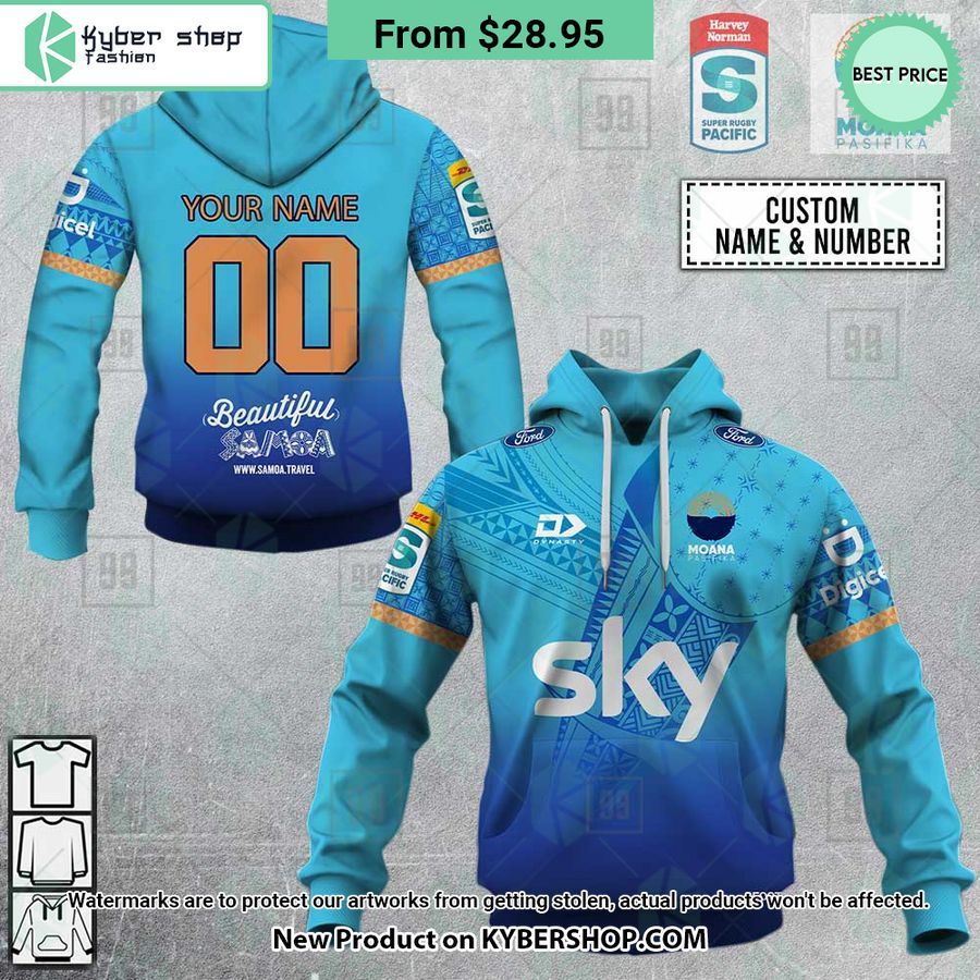 Moana Pasifika Super Rugby Pacific Home Jersey CUSTOM Hoodie