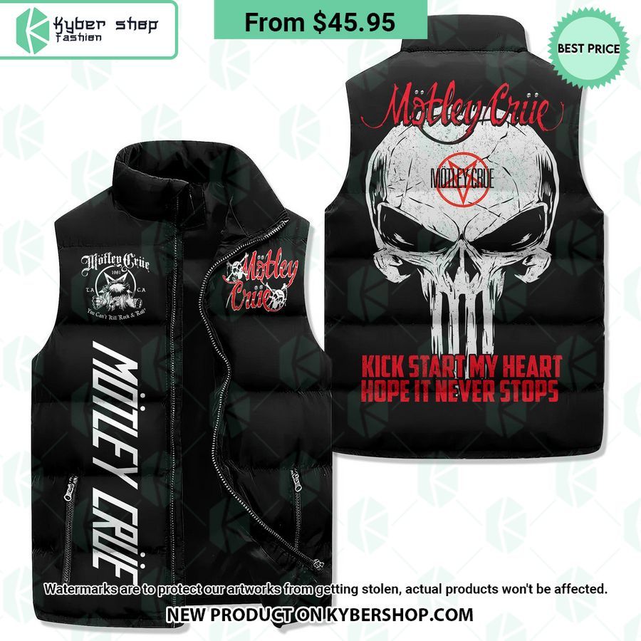Mötley Crüe Sleeveless Puffer Jacket
