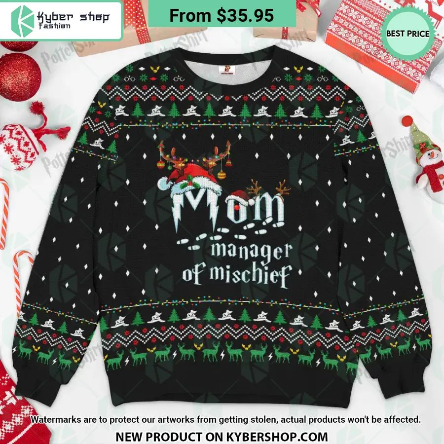 Mom Manager Of Mischief Sweater