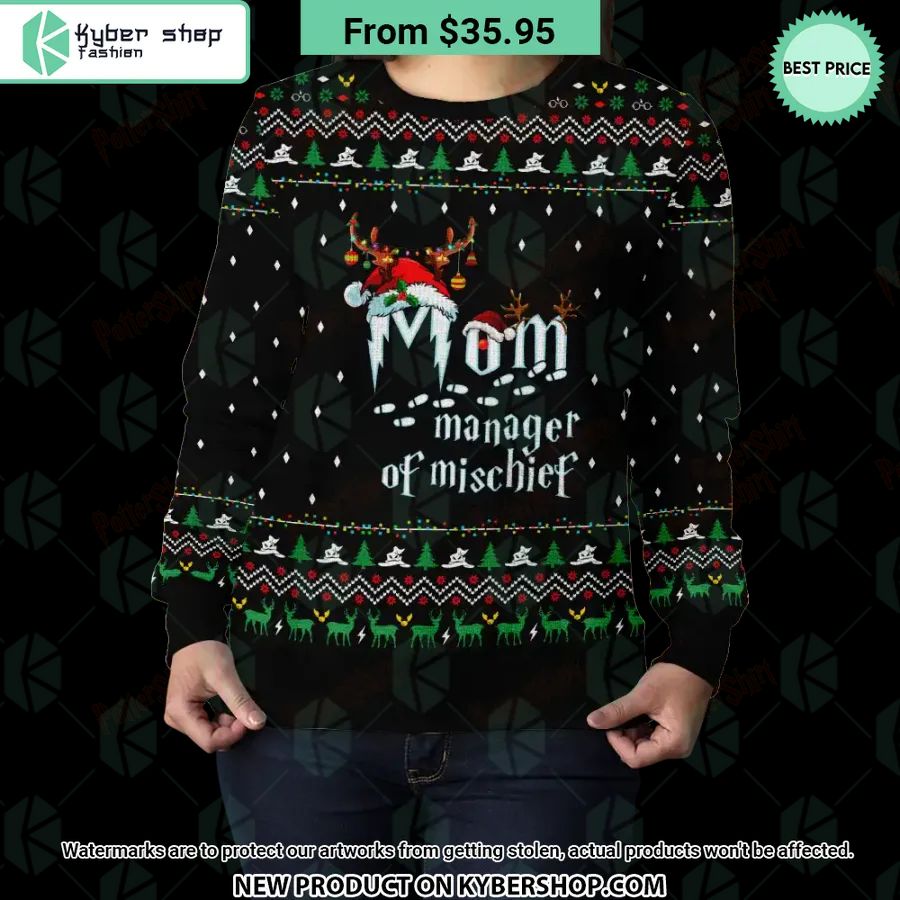 Mom Manager Of Mischief Sweater