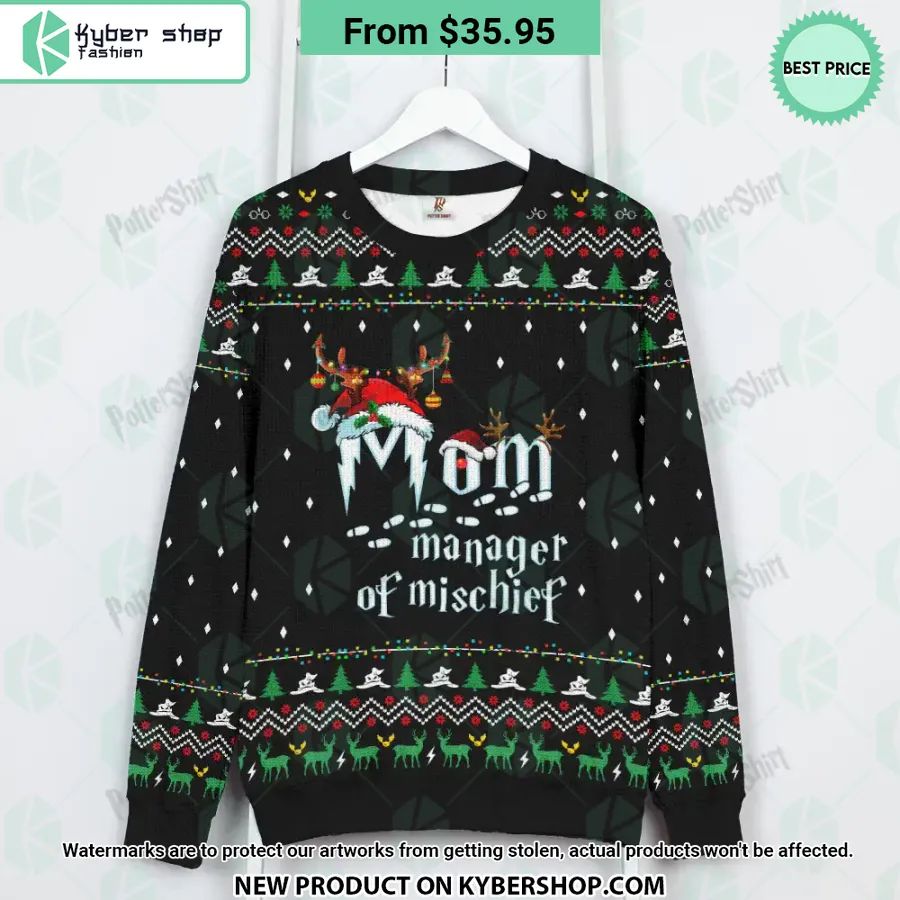 Mom Manager Of Mischief Sweater