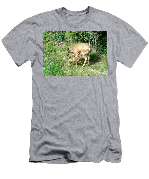 Momma And Fawn Baby Deer Nursing T-Shirt