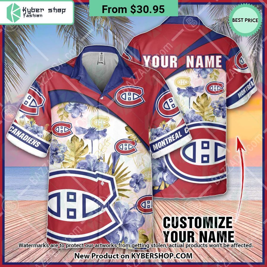 Montreal Canadiens custom personalized Hawaiian Shirt