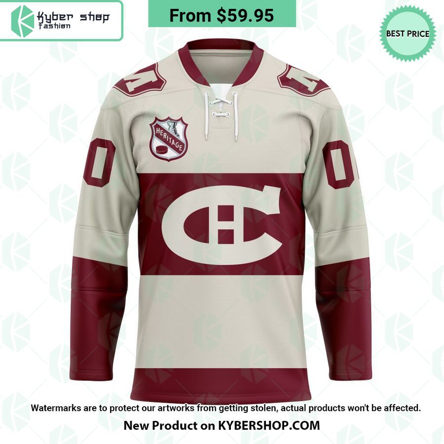 Montreal Canadiens Heritage Concepts team logo Hockey Jersey
