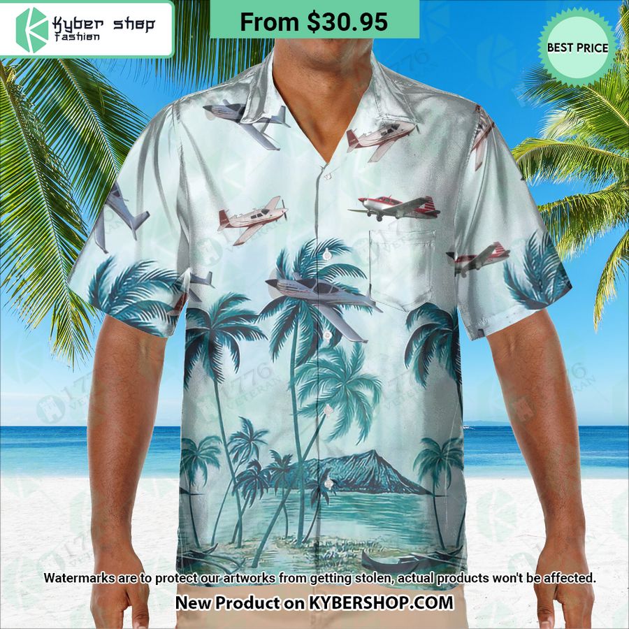 Mooney M20J Palm Hawaiian Shirt