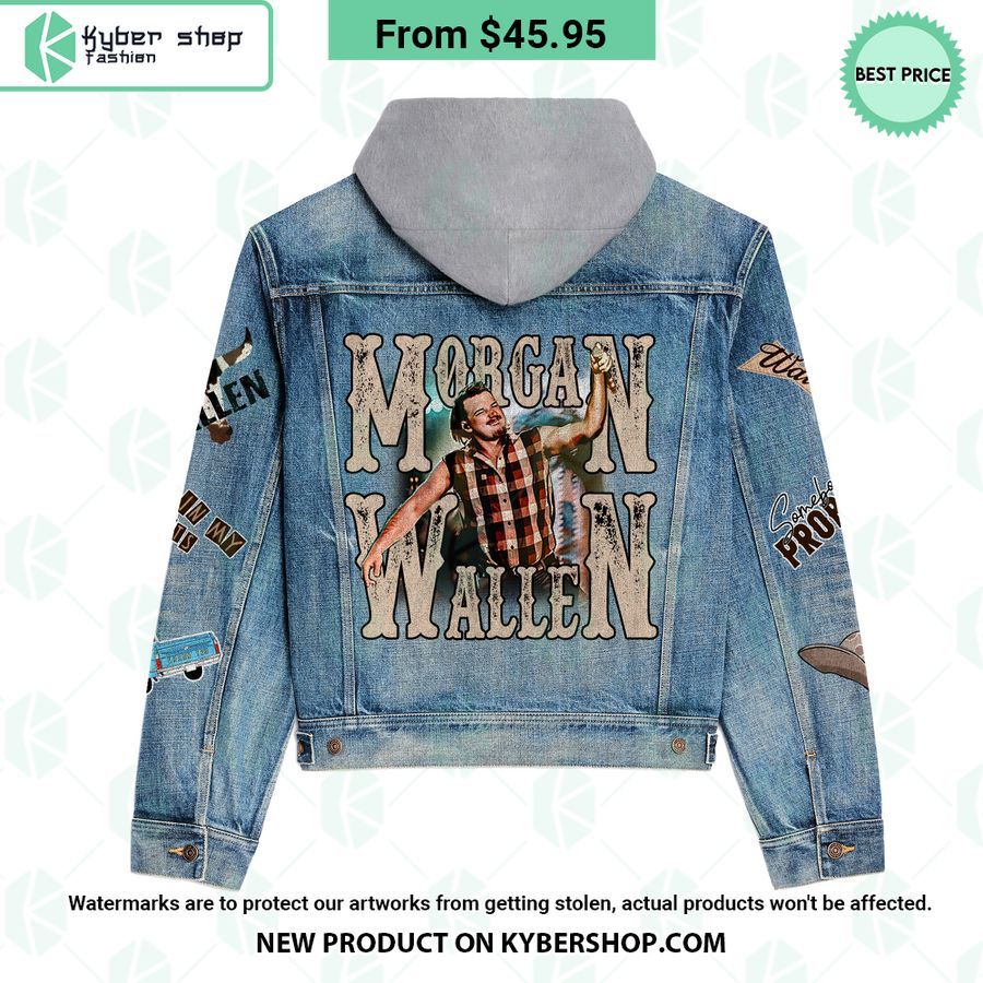 Morgan Wallen Hooded Denim Jacket