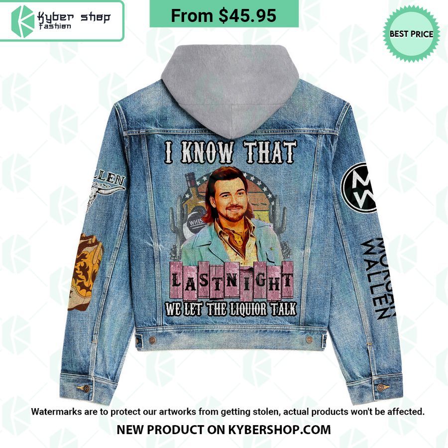 Morgan Wallen Last Night Hooded Denim Jacket