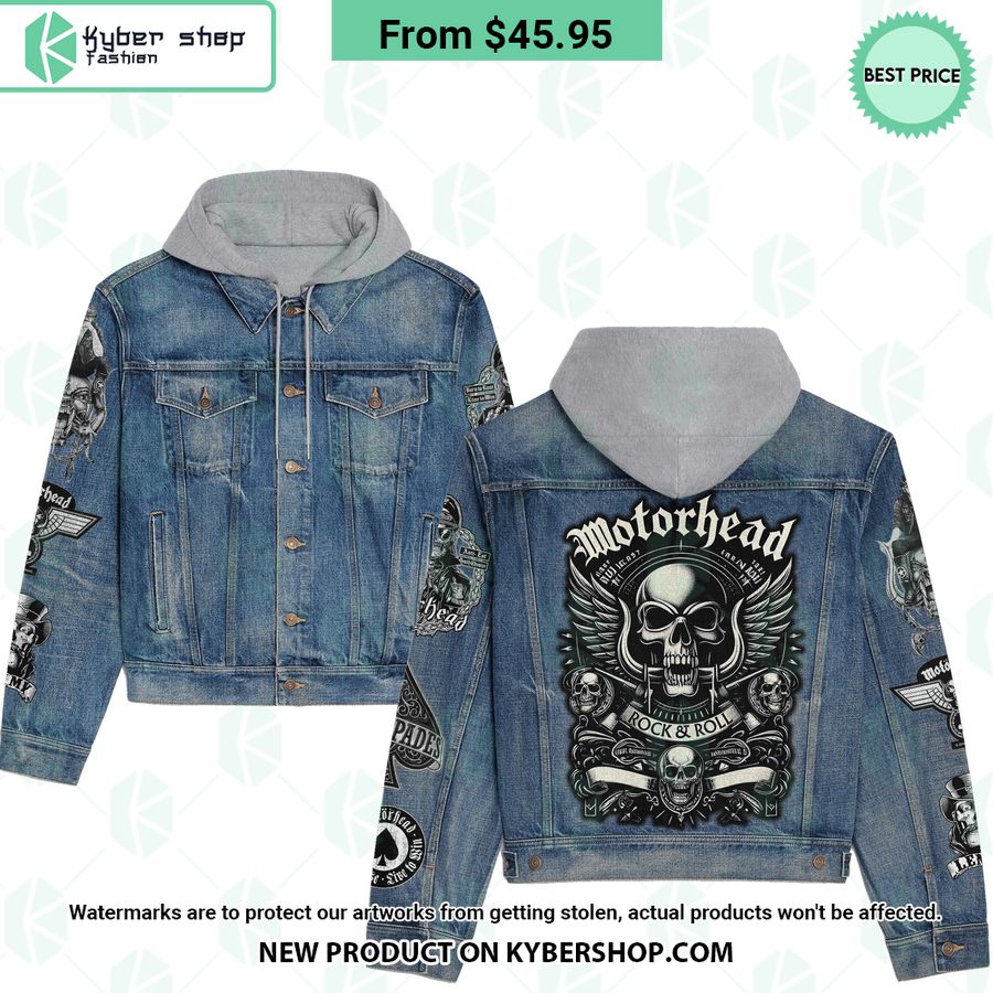 Motörhead Band Hooded Denim Jacket