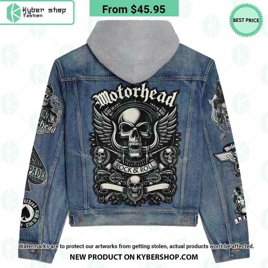 Motörhead Band Hooded Denim Jacket