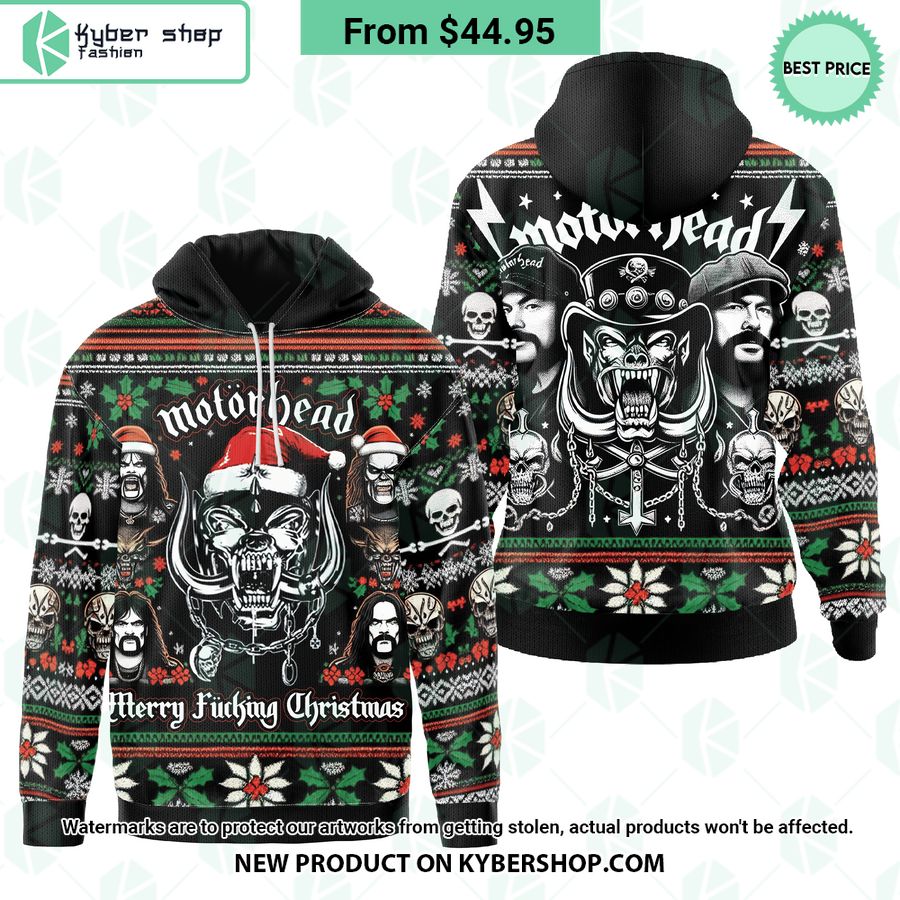 Motörhead Merry Fucking Christmas Hoodie