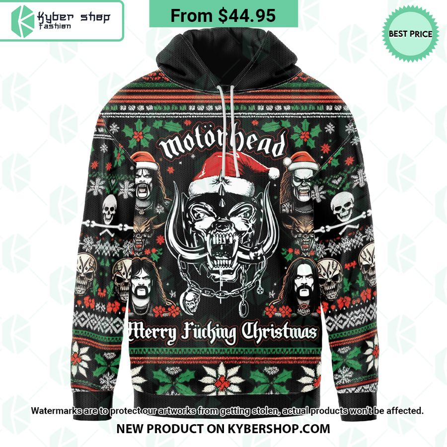 Motörhead Merry Fucking Christmas Hoodie