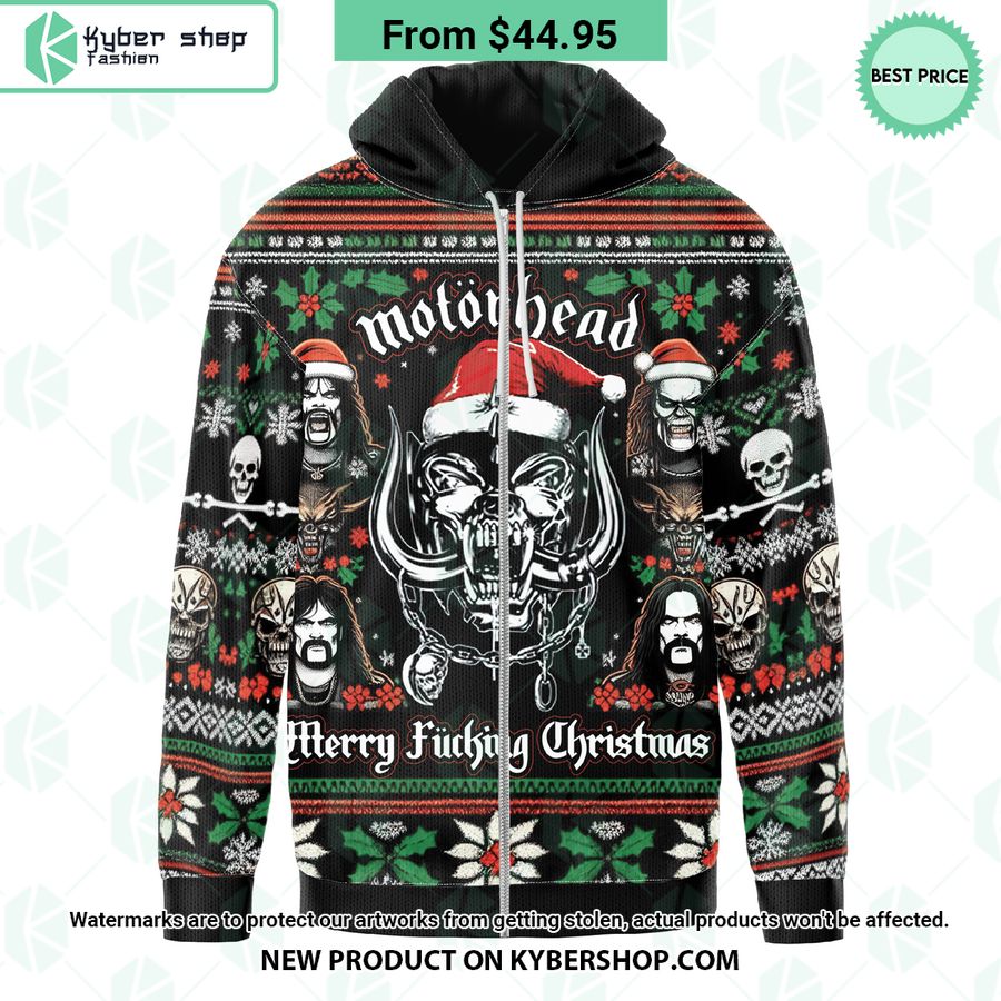 Motörhead Merry Fucking Christmas Hoodie