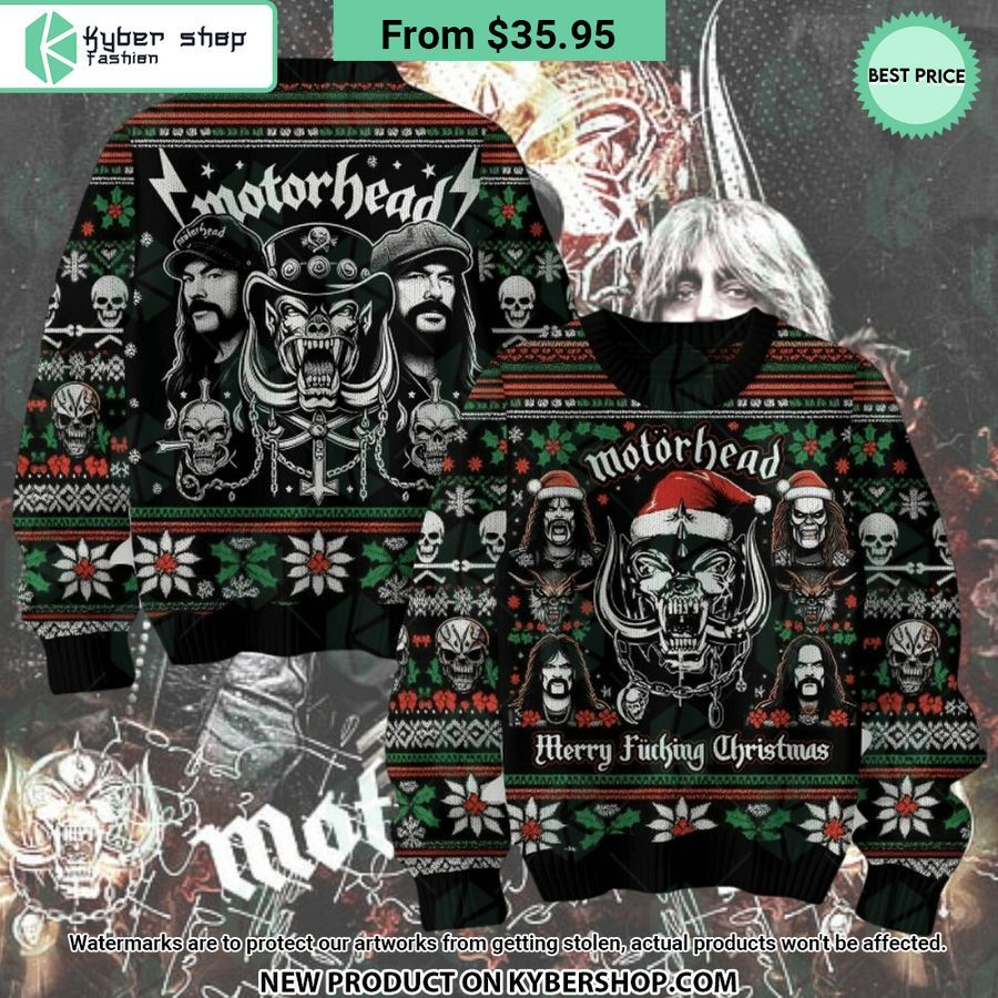 Motörhead Merry Fucking Christmas Sweater