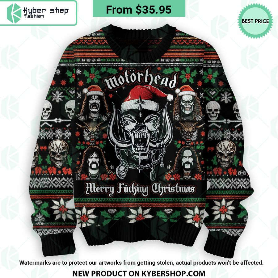 Motörhead Merry Fucking Christmas Sweater