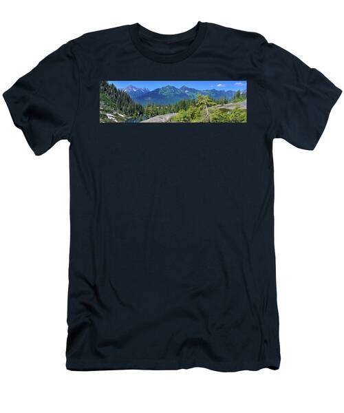 Mount Baker Np Cascade Mountain Panorama T-Shirt