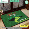Mrs Claus But Married To The Grinch And We Live Here CUSTOM Doormat