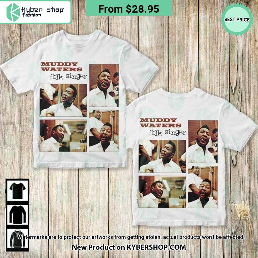 Muddy Waters Folk Singer Album Shirt