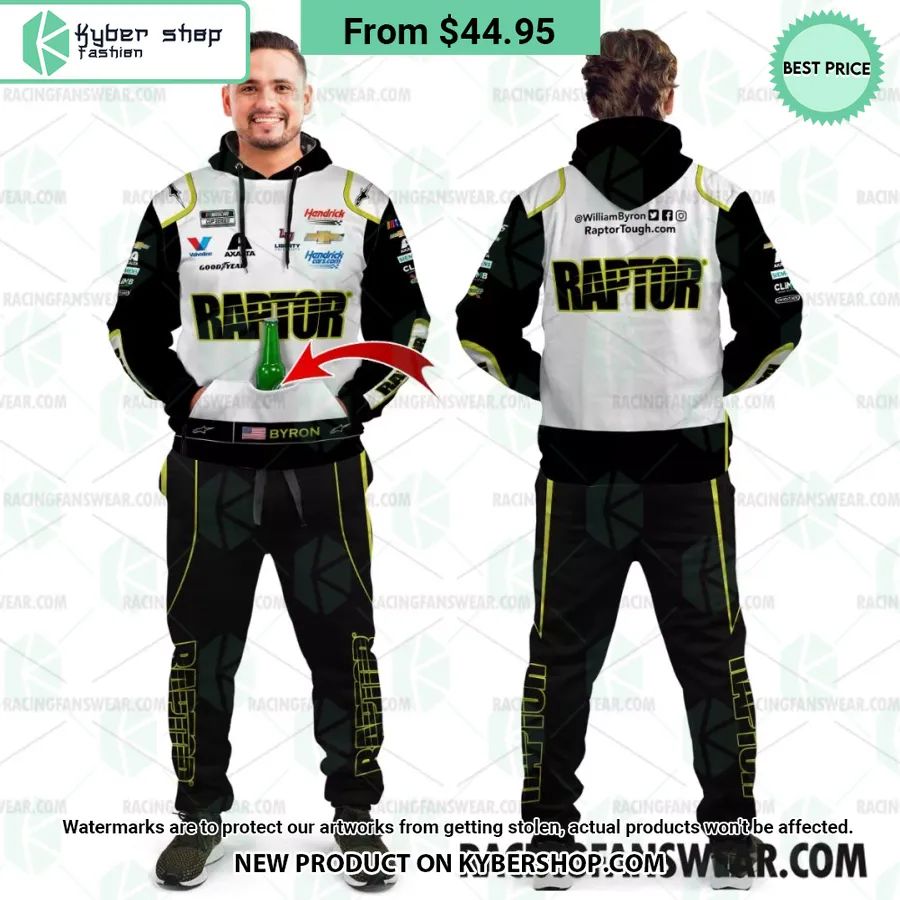 Nascar 2023 William Byron Raptor Racing Hoodie