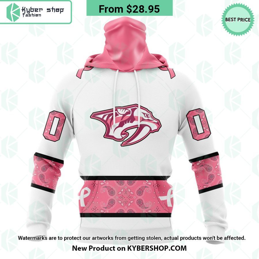 Nashville Predators In October We Wear Pink Breast Cancer Shirt