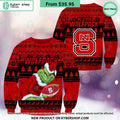 NC State Wolfpack Grinch Christmas Sweater