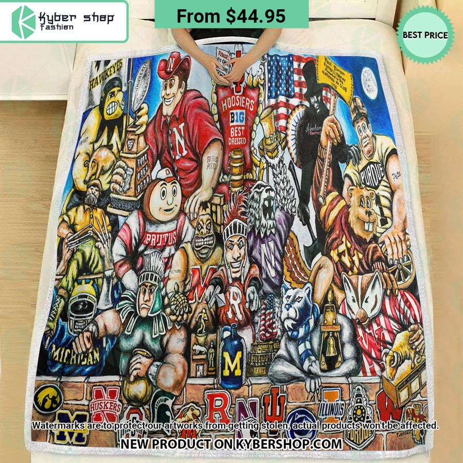 NCAA Big Trophy Party Legend Blanket