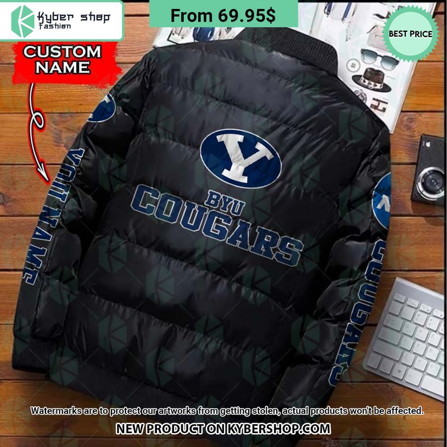 NCAA BYU Cougars CUSTOM Puffer Down Jacket