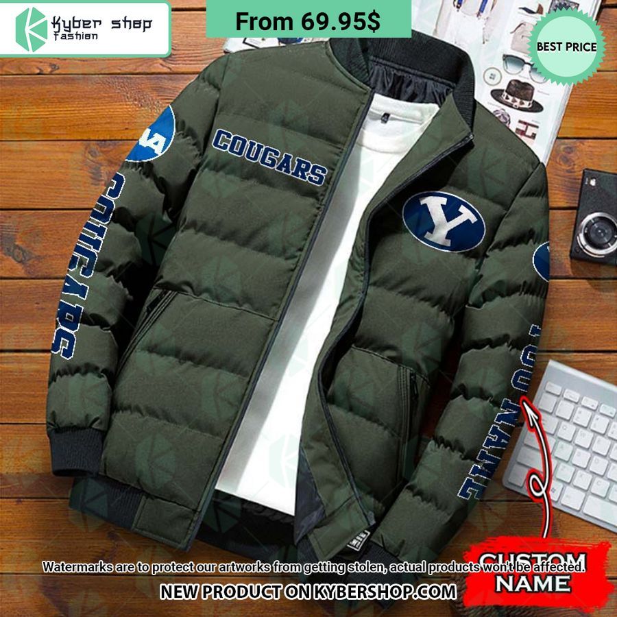 NCAA BYU Cougars CUSTOM Puffer Down Jacket