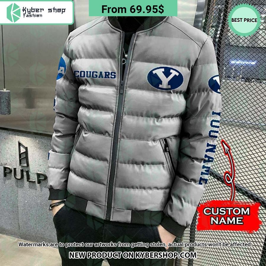 NCAA BYU Cougars CUSTOM Puffer Down Jacket