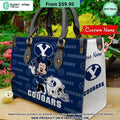 NCAA BYU Cougars Minnie Women Leather Handbag