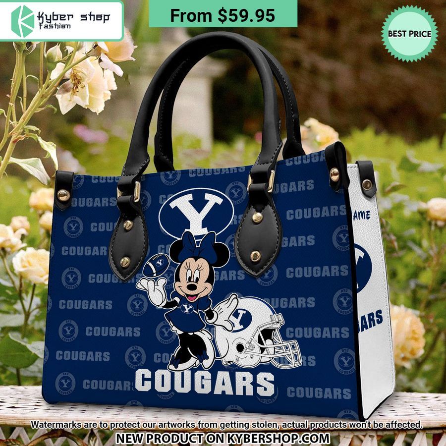 NCAA BYU Cougars Minnie Women Leather Handbag