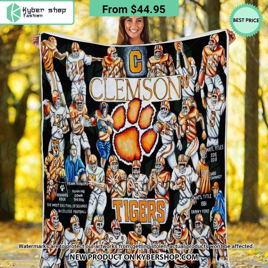 NCAA Clemson Tigers Legend Blanket
