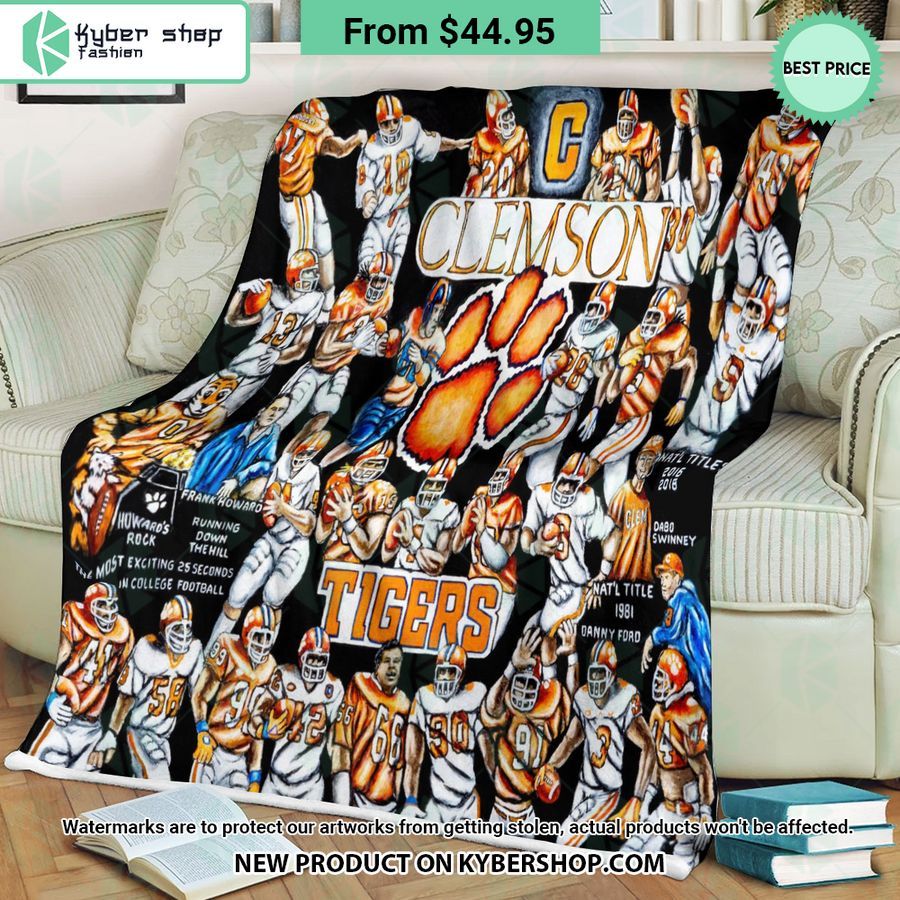 NCAA Clemson Tigers Legend Blanket