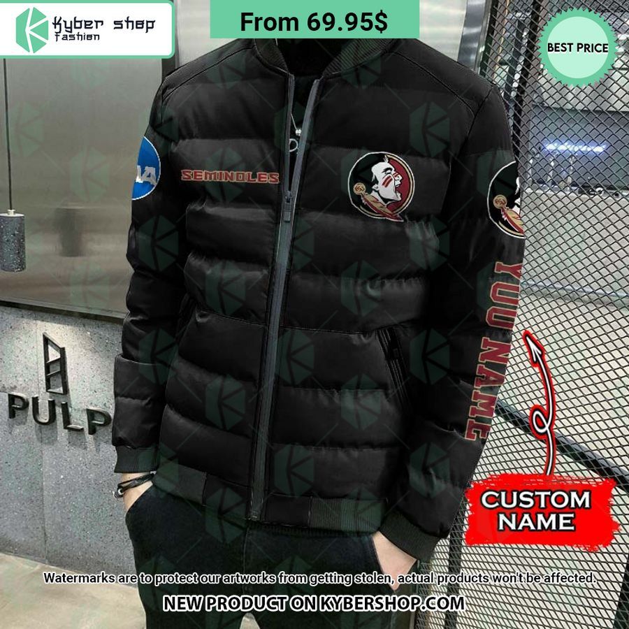 NCAA Florida State Seminoles CUSTOM Puffer Down Jacket