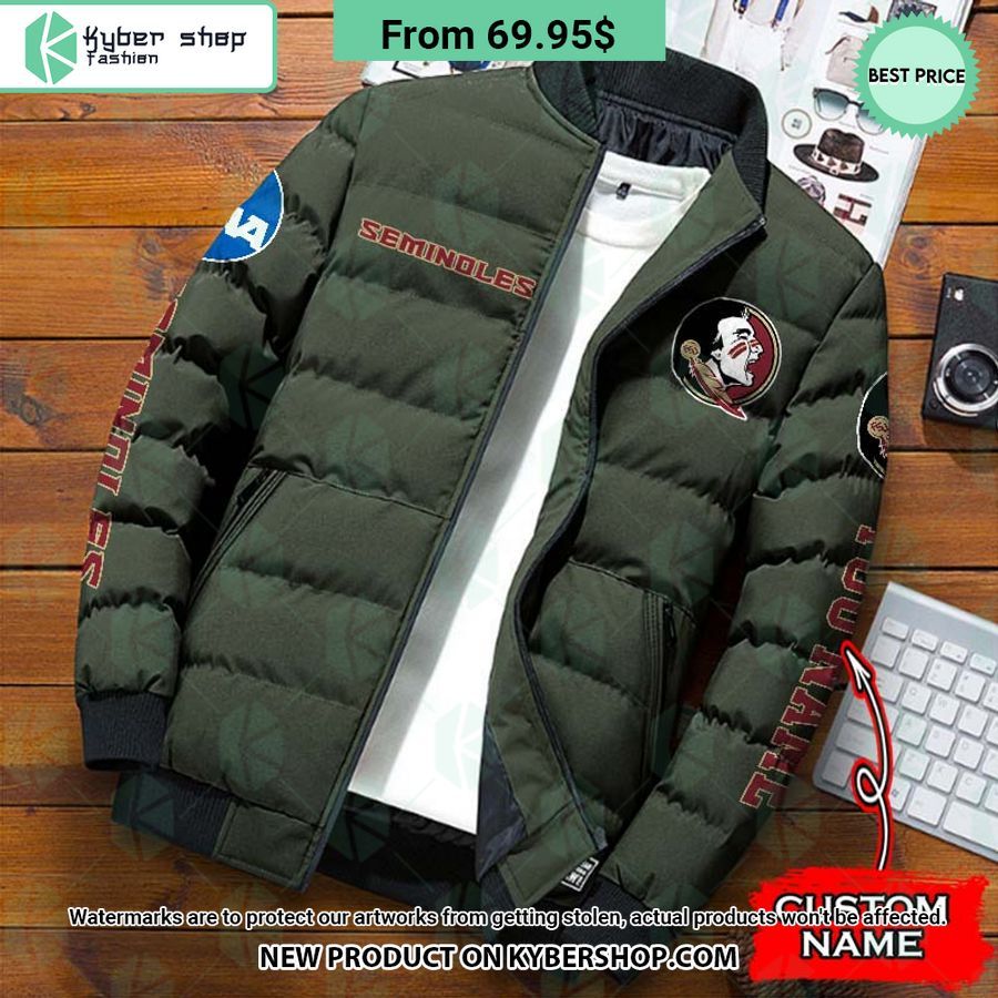 NCAA Florida State Seminoles CUSTOM Puffer Down Jacket