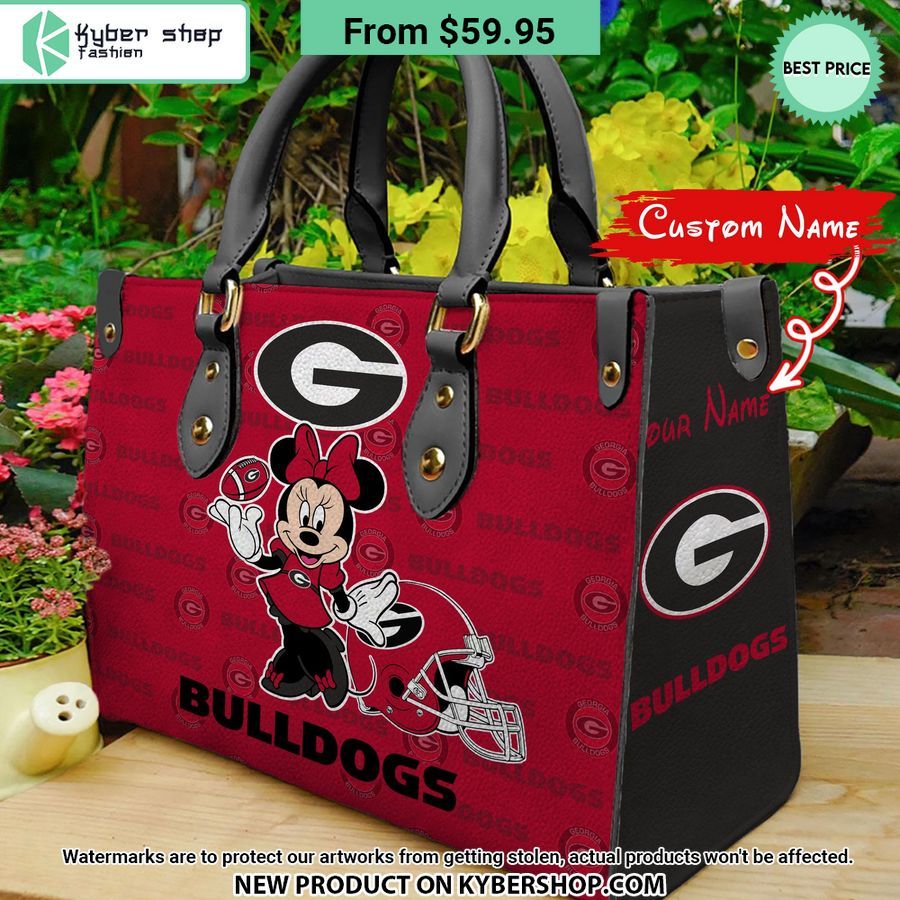 NCAA Georgia Bulldogs Minnie Leather Handbag