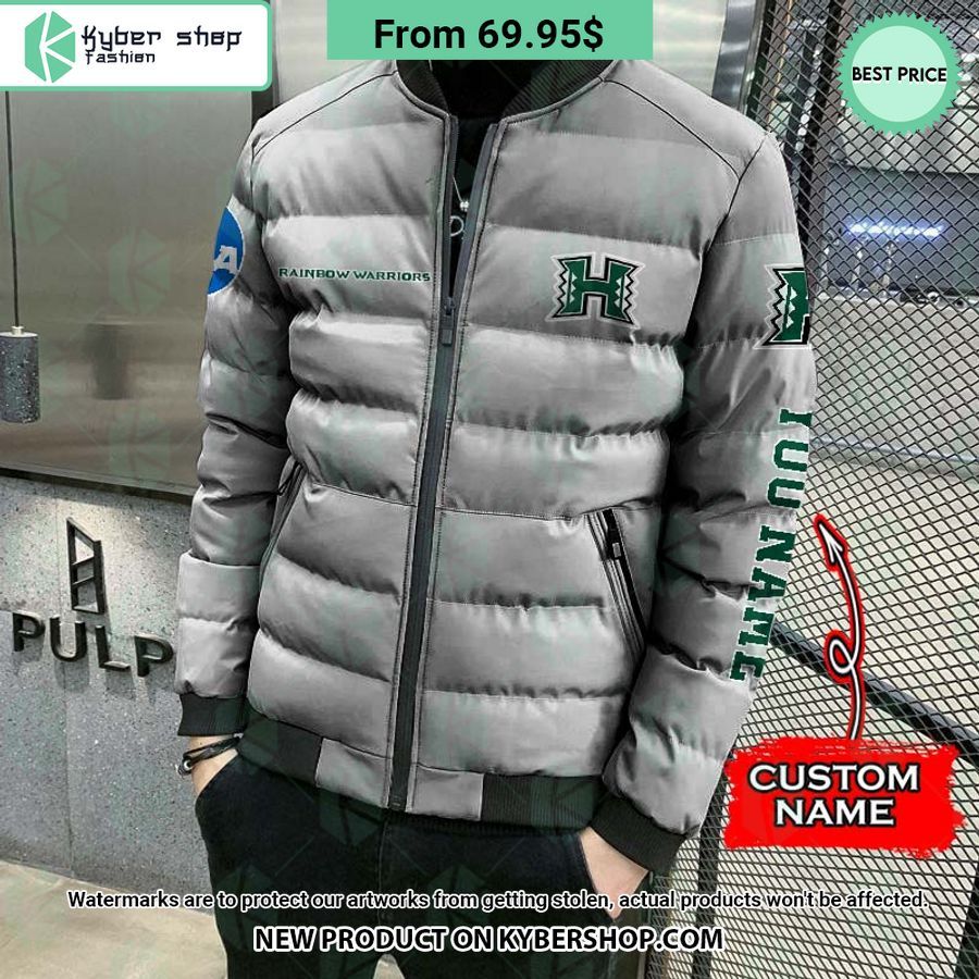 NCAA Hawaii Rainbow Warriors CUSTOM Puffer Down Jacket