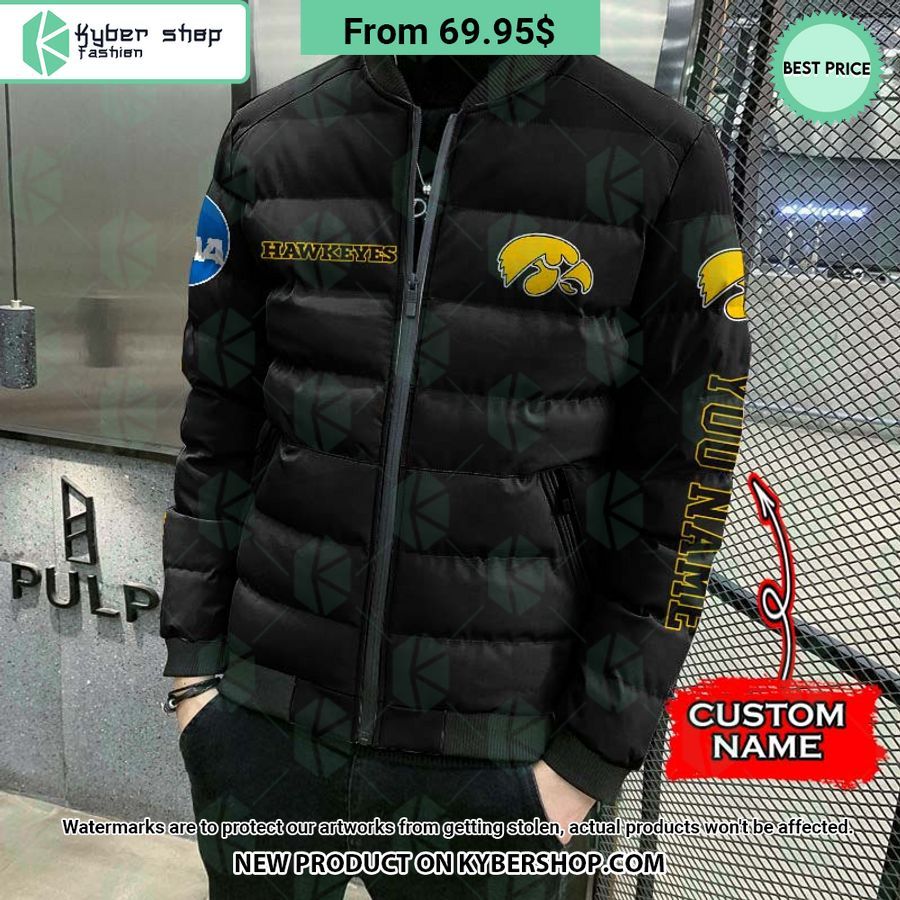 NCAA Iowa Hawkeyes CUSTOM Puffer Down Jacket