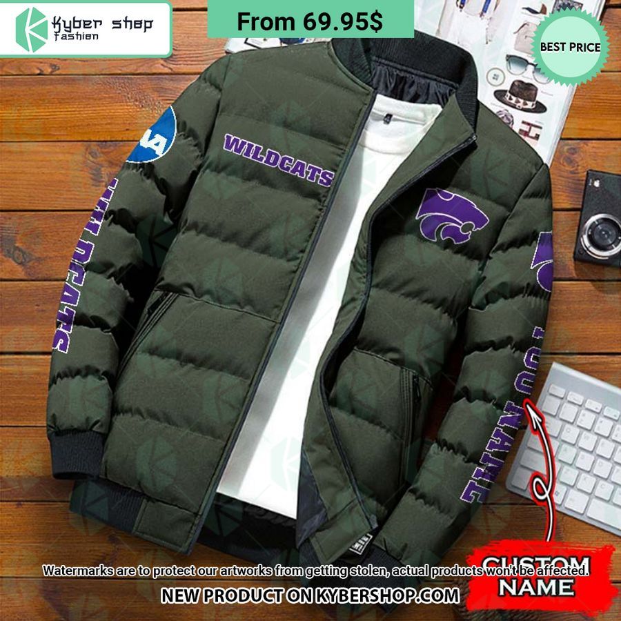 NCAA Kansas State Wildcats CUSTOM Puffer Down Jacket