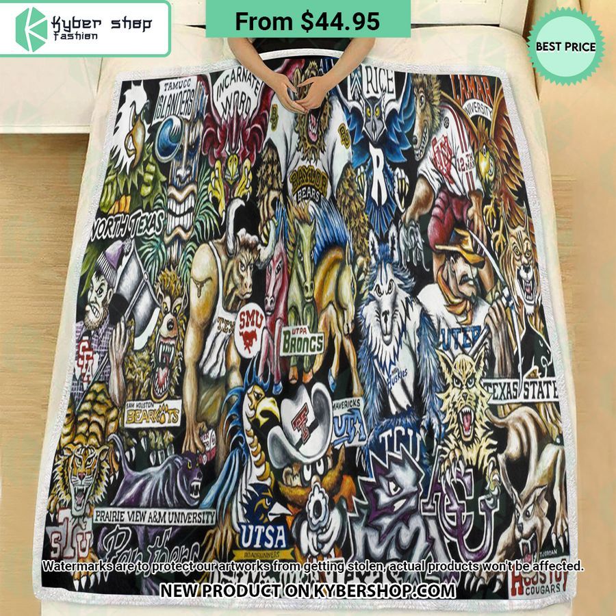 NCAA Mascot All team Sports City Legend Blanket