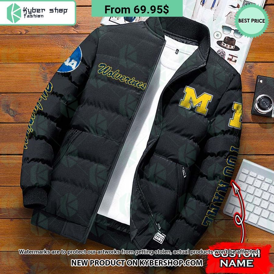 NCAA Michigan Wolverines CUSTOM Puffer Down Jacket