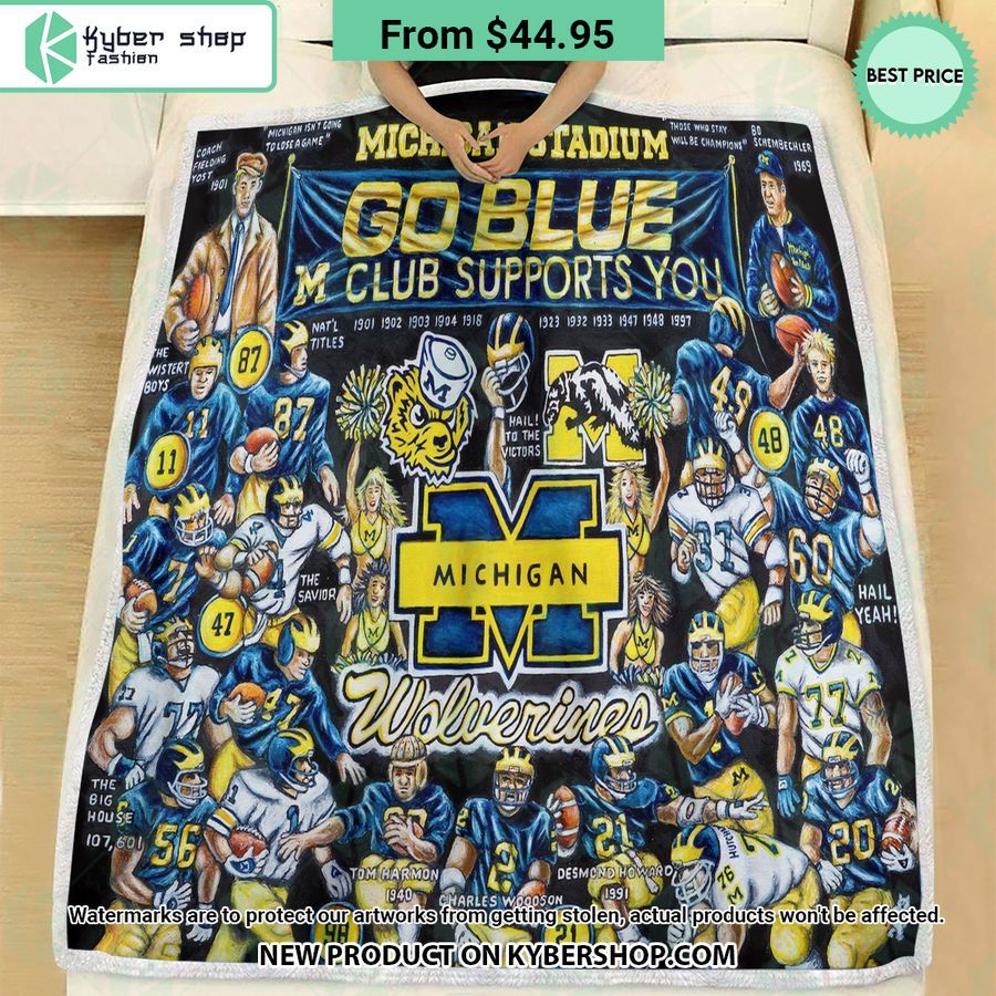 NCAA Michigan Wolverines Legend Blanket