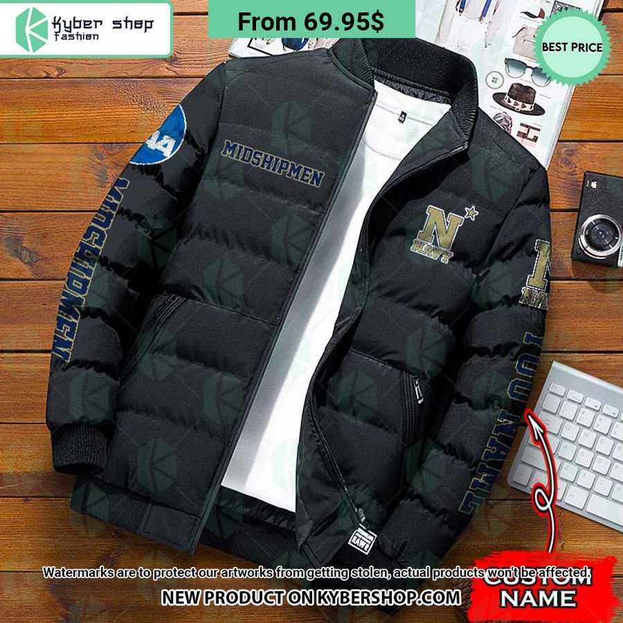 NCAA Navy Midshipmen CUSTOM Puffer Down Jacket
