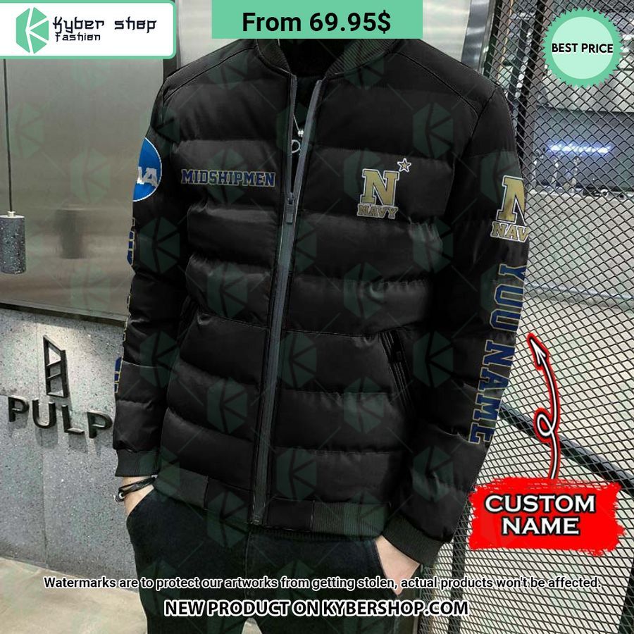 NCAA Navy Midshipmen CUSTOM Puffer Down Jacket