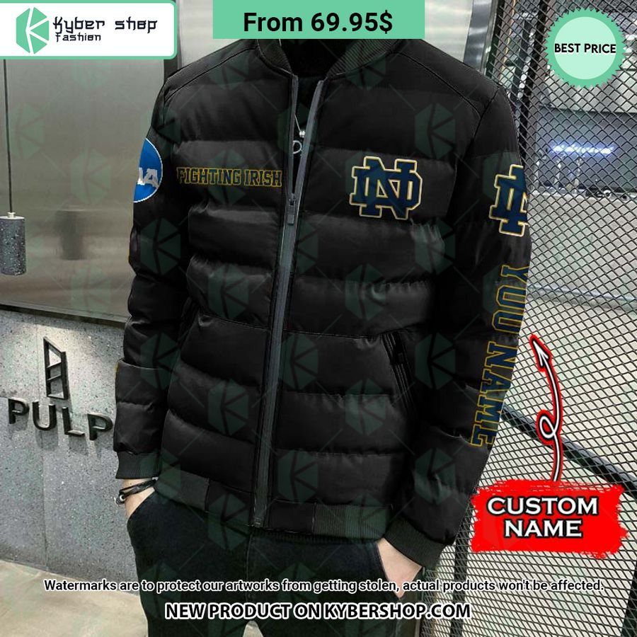 NCAA Notre Dame Fighting Irish CUSTOM Puffer Down Jacket