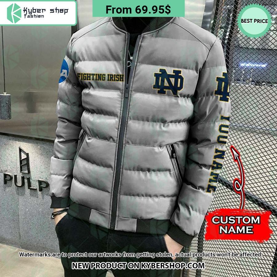 NCAA Notre Dame Fighting Irish CUSTOM Puffer Down Jacket