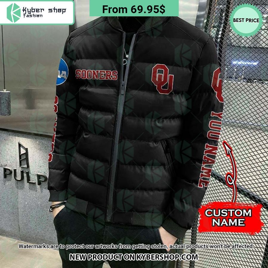 NCAA Oklahoma Sooners CUSTOM Puffer Down Jacket
