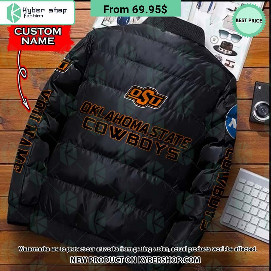 NCAA Oklahoma State Cowboys CUSTOM Puffer Down Jacket