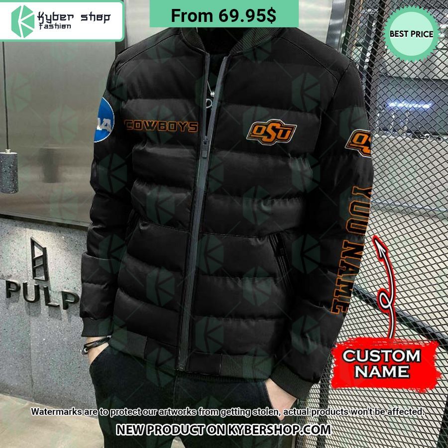NCAA Oklahoma State Cowboys CUSTOM Puffer Down Jacket